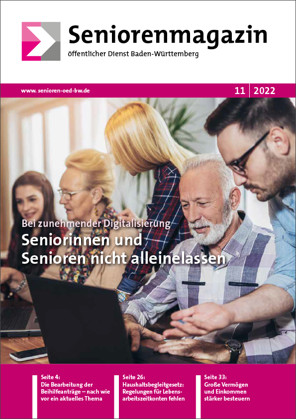 Seniorenmagazin öffentlicher Dienst Baden-Württemberg